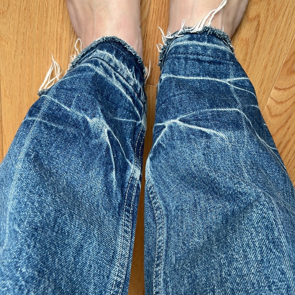 Helmut Lang Tacked Crop Flare Jeans - Picture 4 of 9